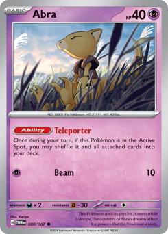 Pokemon Twilight Masquerade Abra - 80