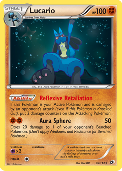 Pokemon Legendary Treasures Lucario - 80