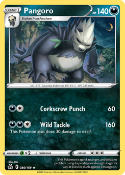 Pokemon Crown Zenith Pangoro - 80