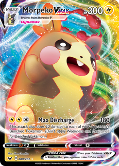 Pokemon Sword & Shield Morpeko VMAX - 80