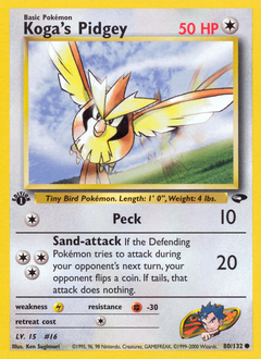 Pokemon Gym Challenge Koga's Pidgey - 80