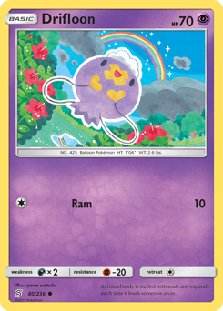 Pokemon Unified Minds Drifloon - 80