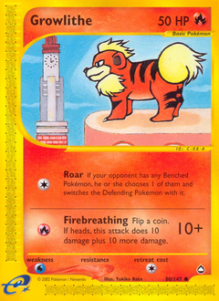 Pokemon Aquapolis Growlithe - 80