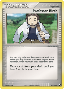 Pokemon Power Keepers Professor Birch - 80