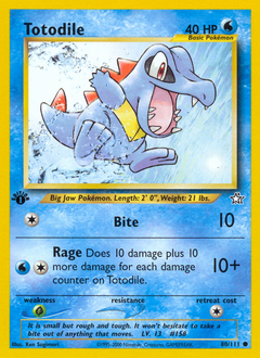 Pokemon Neo Genesis Totodile - 80