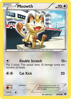 Pokemon Next Destinies Meowth - 80