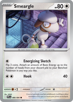 Pokemon Phantasmal Flames Smeargle - 80