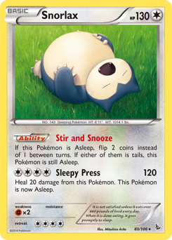 Pokemon Flashfire Snorlax - 80