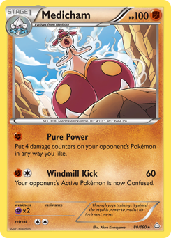 Pokemon Primal Clash Medicham - 80