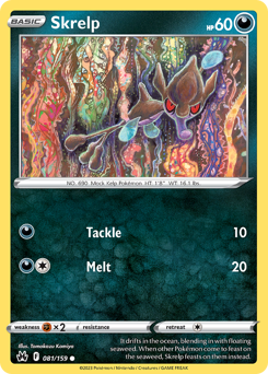 Pokemon Crown Zenith Skrelp - 81