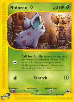 Pokemon Skyridge Nidoran ♀ - 81