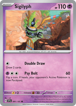 Pokemon Surging Sparks Sigilyph - 81