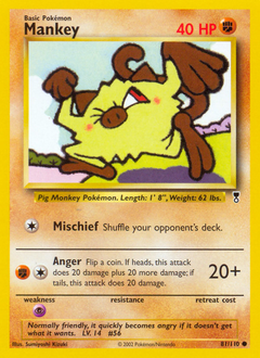 Pokemon Legendary Collection Mankey - 81