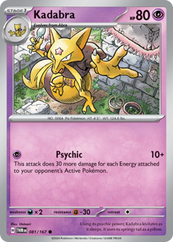 Pokemon Twilight Masquerade Kadabra - 81