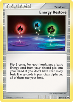 Pokemon Majestic Dawn Energy Restore - 81