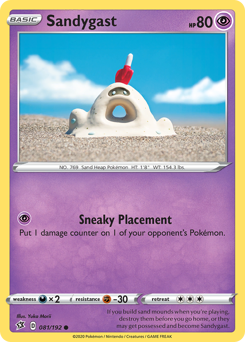 Pokemon Rebel Clash Sandygast - 81