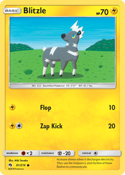 Pokemon Lost Thunder Blitzle - 81