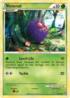 Pokemon HS—Triumphant Venonat - 81