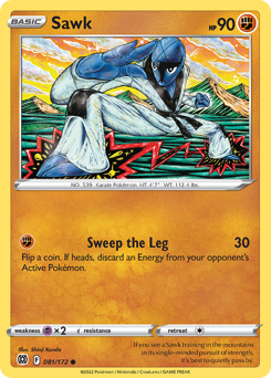 Pokemon Brilliant Stars Sawk - 81