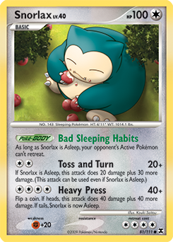 Pokemon Rising Rivals Snorlax - 81