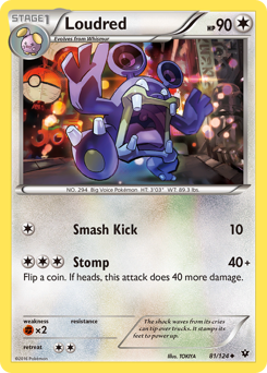 Pokemon Fates Collide Loudred - 81