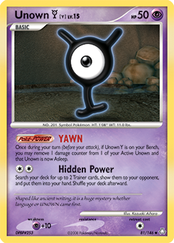 Pokemon Legends Awakened Unown [Y] - 81