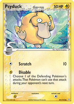 Pokemon Holon Phantoms Psyduck δ - 81