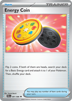 Pokemon Black Bolt Energy Coin - 81