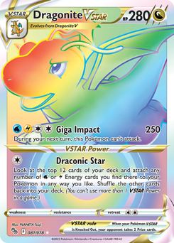 Pokemon Pokémon GO Dragonite VSTAR - 81