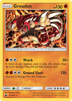 Pokemon Celestial Storm Groudon - 81