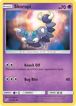 Pokemon Unified Minds Skorupi - 82