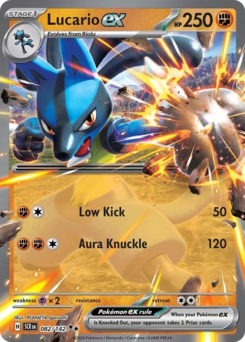 Pokemon Stellar Crown Lucario ex - 82