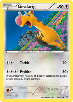 Pokemon Phantom Forces Girafarig - 82