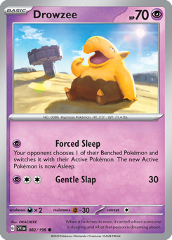 Pokemon Scarlet & Violet Drowzee - 82