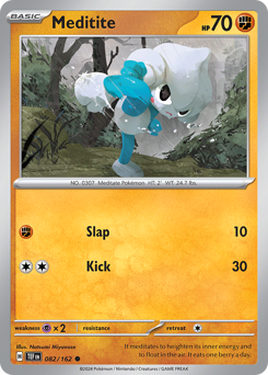 Pokemon Temporal Forces Meditite - 82