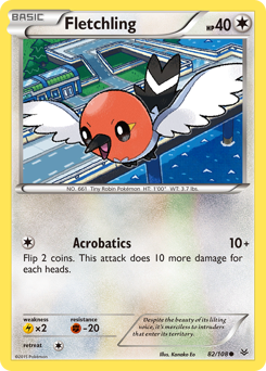 Pokemon Roaring Skies Fletchling - 82