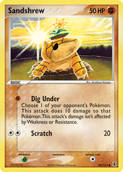 Pokemon Delta Species Sandshrew - 82