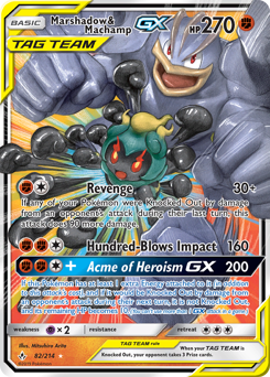 Pokemon Unbroken Bonds Marshadow & Machamp-GX - 82