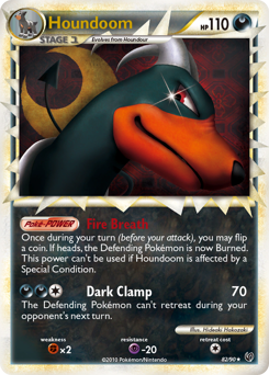 Pokemon HS—Undaunted Houndoom - 82