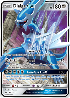 Pokemon Forbidden Light Dialga-GX - 82