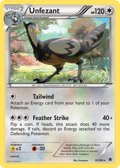 Pokemon Emerging Powers Unfezant - 82