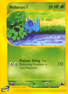 Pokemon Skyridge Nidoran ♀ - 82