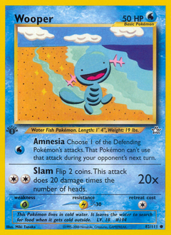 Pokemon Neo Genesis Wooper - 82