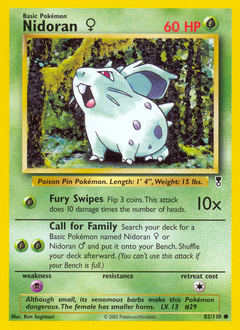 Pokemon Legendary Collection Nidoran ♀ - 82