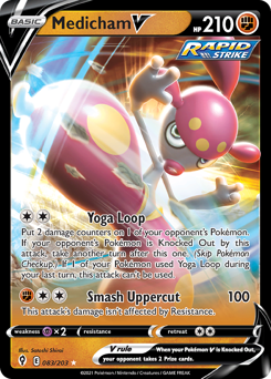 Pokemon Evolving Skies Medicham V - 83