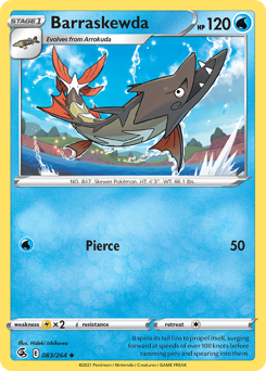 Pokemon Fusion Strike Barraskewda - 83