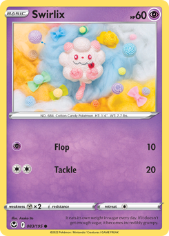 Pokemon Silver Tempest Swirlix - 83
