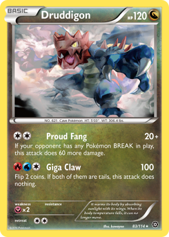 Pokemon Steam Siege Druddigon - 83