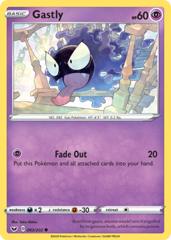 Pokemon Sword & Shield Gastly - 83