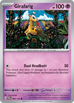Pokemon Twilight Masquerade Girafarig - 83
